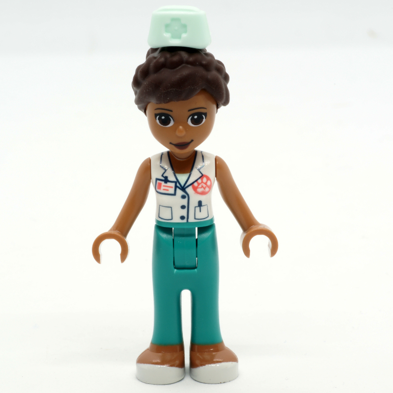 Lego Donna - White Veterinarian Jacket, Dark Turquoise Pants, Hat