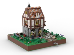 Medieval household scene
