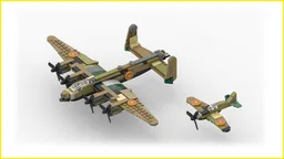 WW2 Avro Lancaster + Supermarine Spitfire | 1:90 Scale