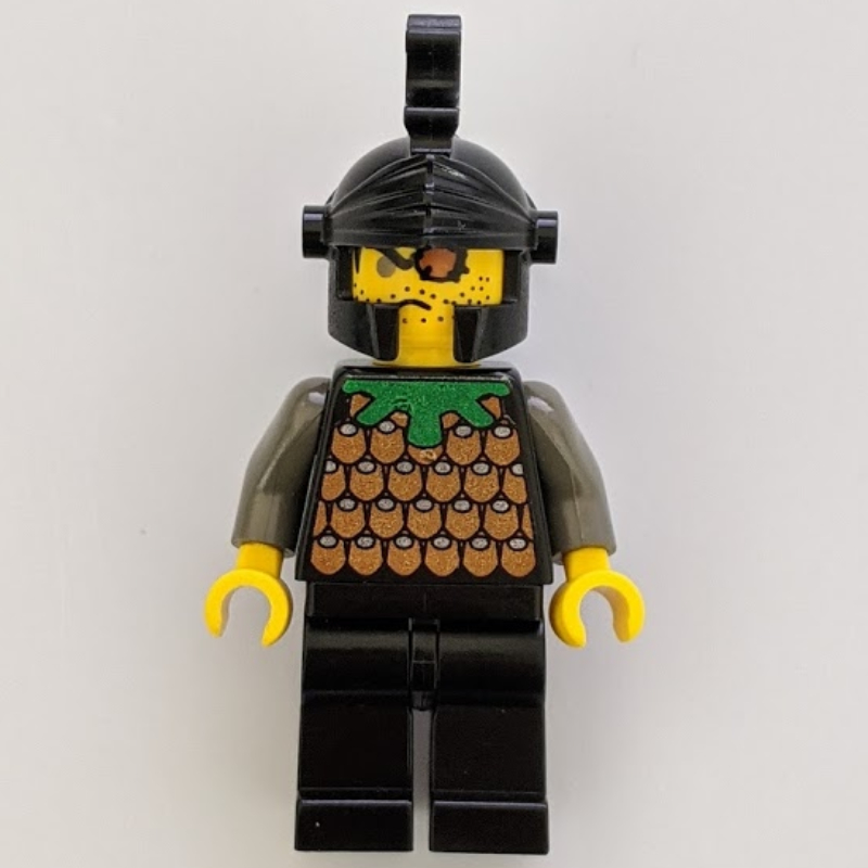 Lego Knight (Knights Kingdom I) - Gilbert the Bad, Black Helmet