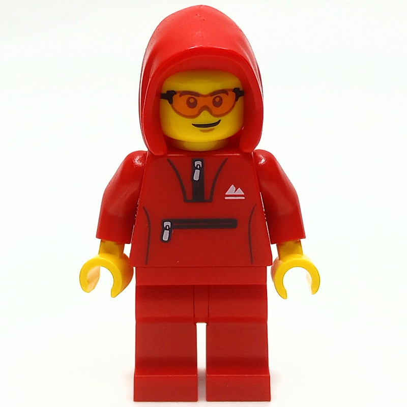 Lego Man, Red Tracksuit with Hood