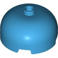 Brick Round 3 x 3 Dome with Center Stud / Dark Azure