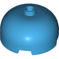 Lego Brick Round 3 x 3 Dome with Center Stud / Dark Azure
