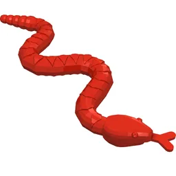 Animal, Snake, Small / Red
