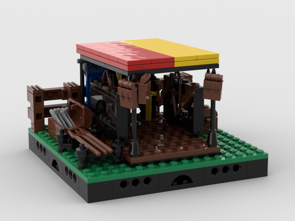 Lego Medieval Weapons Stall