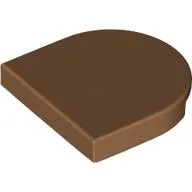 Tile Round 2 x 2 Half Circle / Medium Nougat