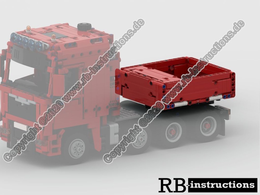 Lego Ballast bed for heavy duty truck TGX 8x4/4 SLT