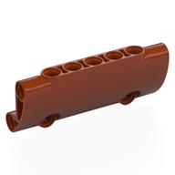 Lego Technic Panel Curved 7 x 3 with 2 Pin Holes through Panel Surface / Dark Orange