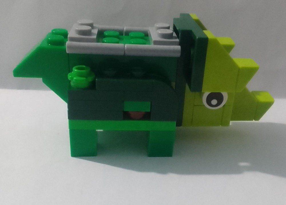 Lego Green Triceratops