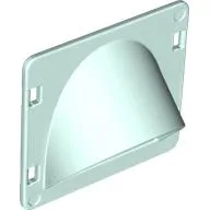 Duplo Door / Window with Curved Window Arch / Light Aqua