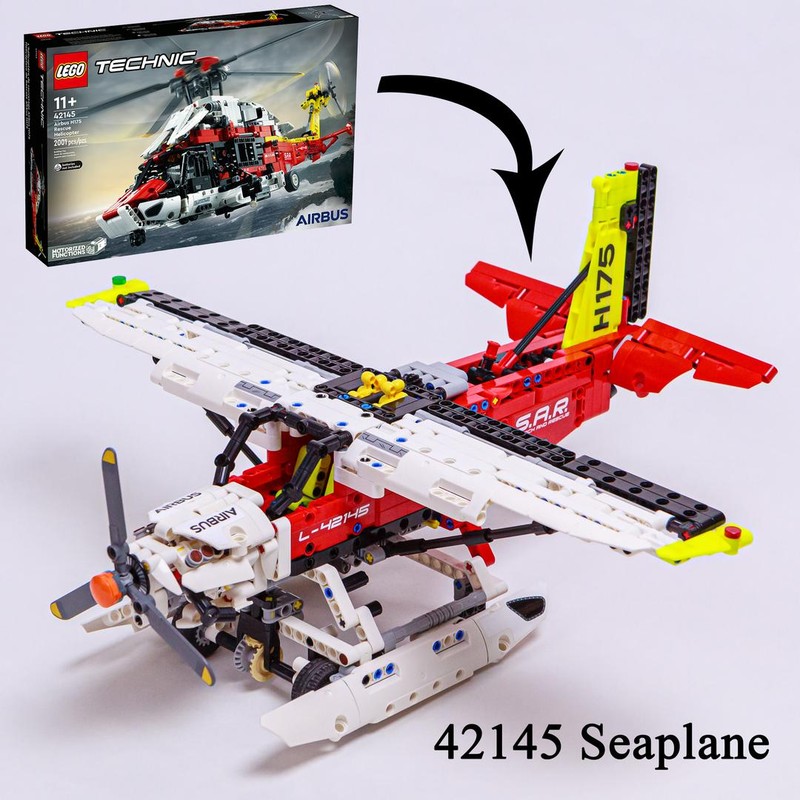Lego Seaplane (42145 Airbus H175 Rescue Helicopter c-model)