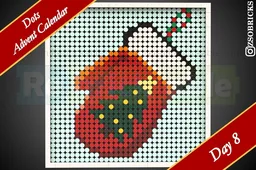 Day 8 - Mitten - Dots Advent Calendar