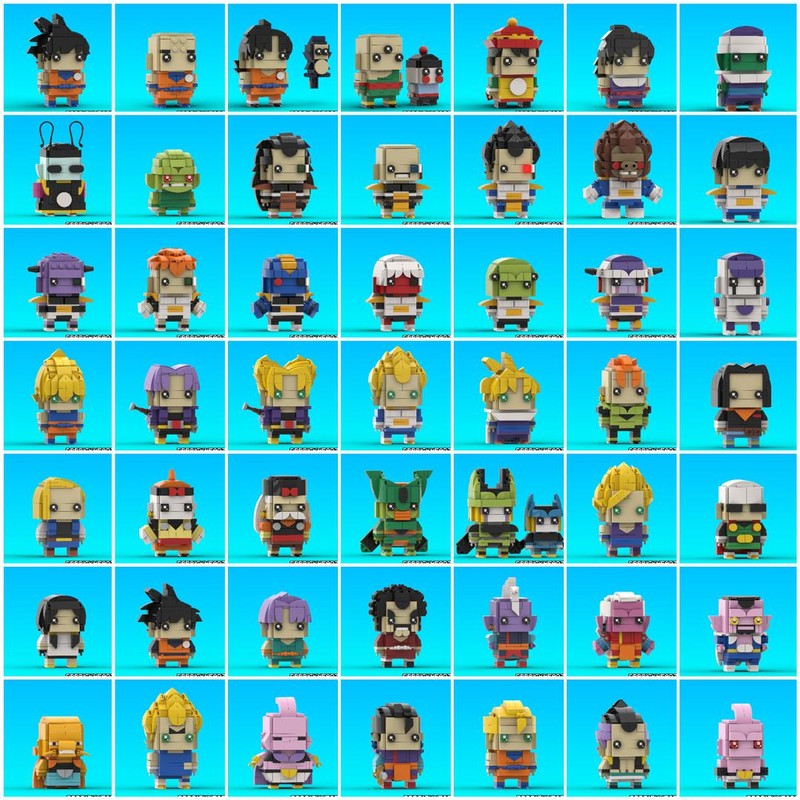 Lego "Dragon Ball Z" Complete Brickheadz Collection