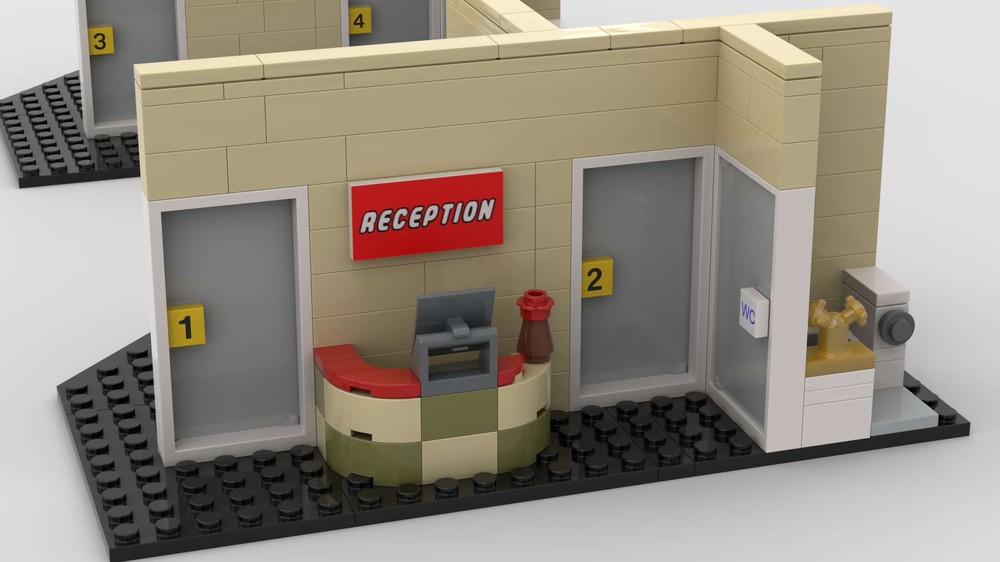 Lego 10182 Cafe Corner - Interior Detailing for Hotel (Middle and Upper Floors)
