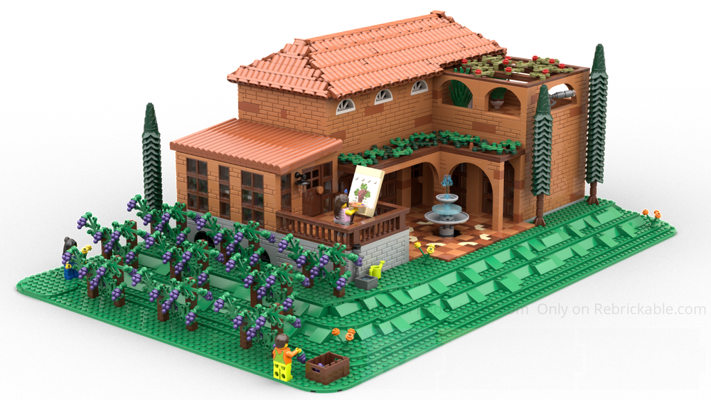 Lego Tuscan villa and vinery
