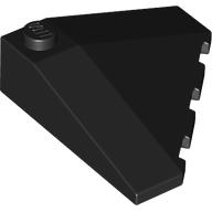 Lego Brick Wedged, Sloped 18° 4 x 4 Corner / Black
