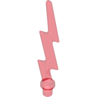 Lego Wave / Lightning Angular, Single / Trans-Red