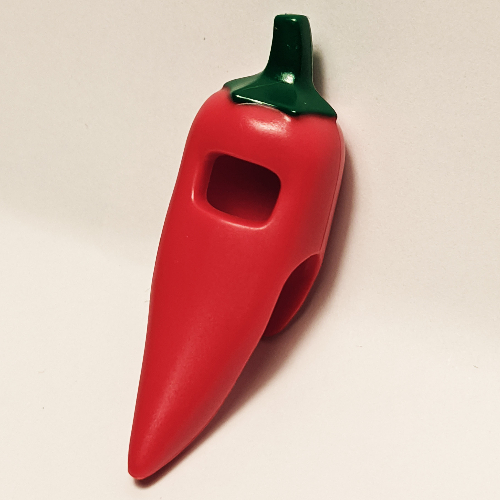 Lego Costume Chili Pepper with Green Stem print / Red