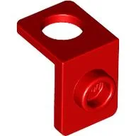 Minifig Neckwear Bracket [One Stud] - Reinforced / Red