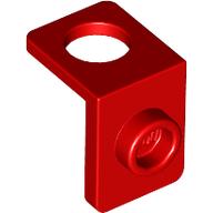 Lego Minifig Neckwear Bracket [One Stud] - Reinforced / Red