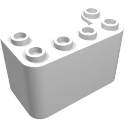 Windscreen 2 x 4 x 2 Vertical / White