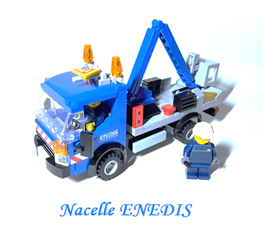 Lego Cherry Picker Renault Maxity Enedis