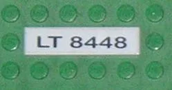 Tile 1 x 4 with 'LT 8448' Pattern (Sticker) - Set 8448