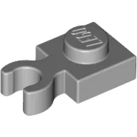Plate Special 1 x 1 with Clip Vertical [Thick Open O Clip] / Light Bluish Gray