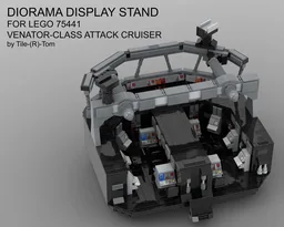 Diorama Display Stand / Bridge Diorama for 75441 Venator