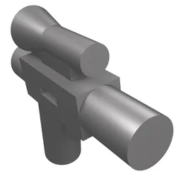 Weapon Gun / Blaster Small (Star Wars) / Flat Silver