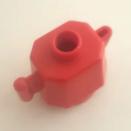 Duplo Teapot / Coffeepot, Round Base / Red