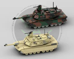 M1A2 Abrams TANK | 1:33 Minifigure Scale