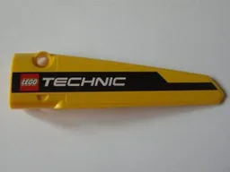Technic, Panel Fairing # 5 Long Smooth, Side A with Black Lineand LEGO TECHNIC Logo Pattern (Sticker) - Set 8043