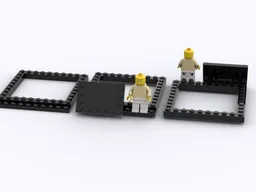 Helmet Display Stand for adding a Minifig