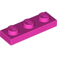 Plate 1 x 3 / Dark Pink