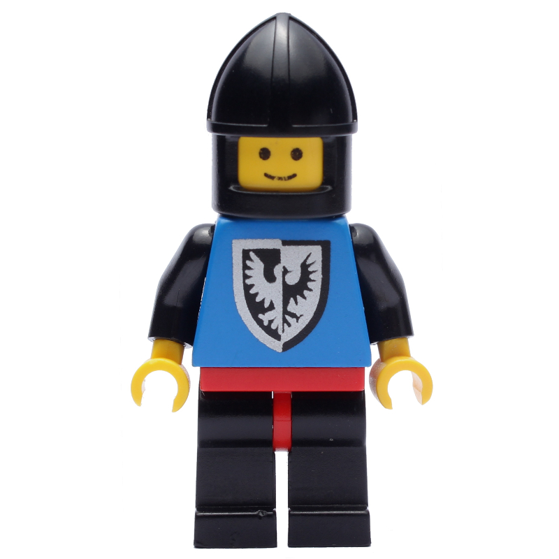 Lego Knight (Black Falcons) - Black Legs, Chin-Protector