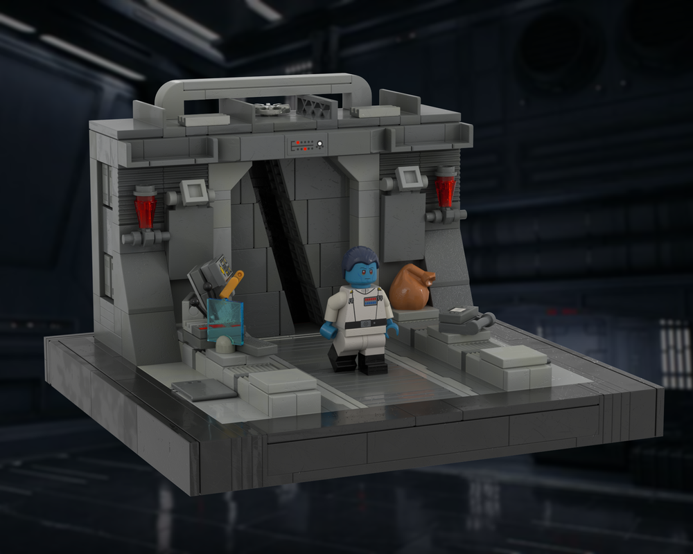 Lego ISD Chimaera Corridor - Diorama