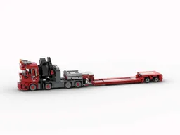 Scania R540 8x2 with Nooteboom trailer