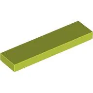 Tile 1 x 4 with Groove / Medium Lime
