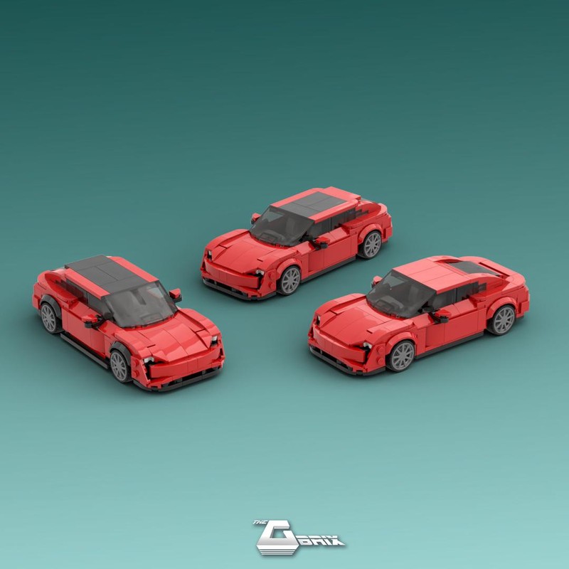 Lego Porsche Taycan 3in1 (Saloon, Cross Turismo, Sport Turismo) - Red