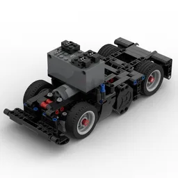Mini RC Euro Semi Truck Chassis - Twin Buwizz Buggy Motor Edition