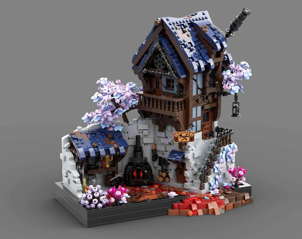 Lego Blacksmith / Forge - Medieval Fantasy Display Series