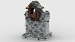 Mini-Medieval-Modulars 35 - "Wall with wooden Shelter"