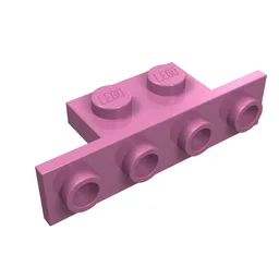 Bracket 1 x 2 - 1 x 4 [Square Corners] / Dark Pink