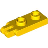 Lego Hinge Plate 1 x 2 with 2 Fingers and Hollow Studs / Yellow