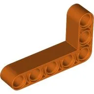 Technic Beam 3 x 5 L-Shape Thick / Reddish Orange