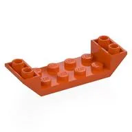 Brick Sloped Inverted 45° 6 x 2 Double with 2 x 4 Recessed / Reddish Orange