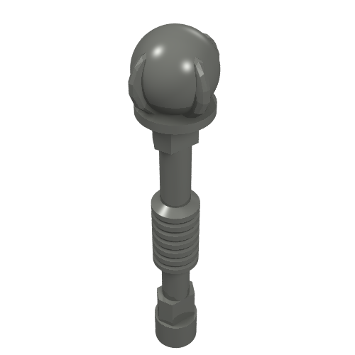 Lego Weapon Staff with Spherical End (King)