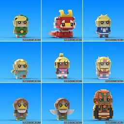 The Legend of Zelda: Wind Waker Brickheadz BUNDLE