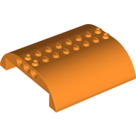Lego Brick Curved 8 x 8 x 2 Double / Orange